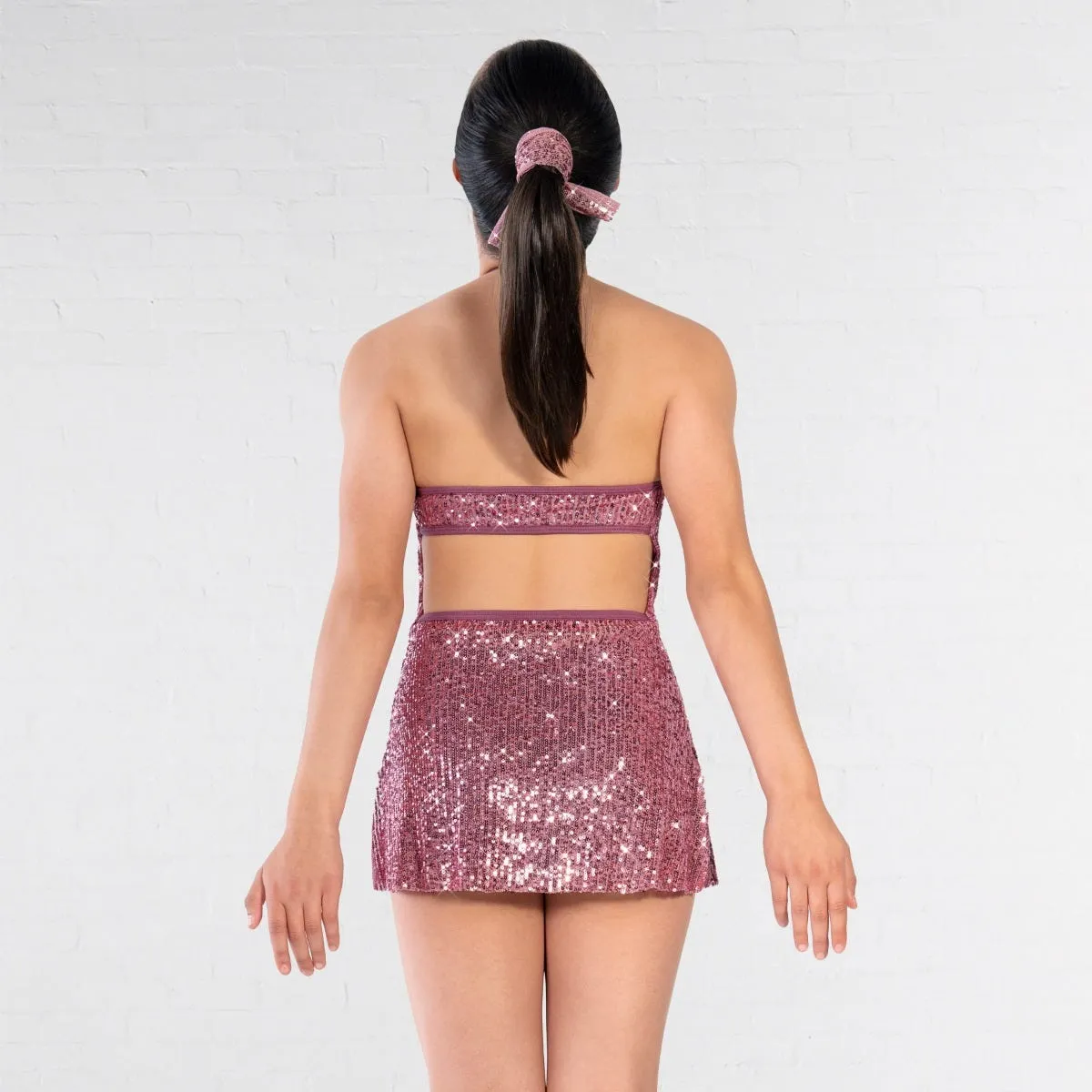 1st Position Halterneck Sparkle Glitz Dress