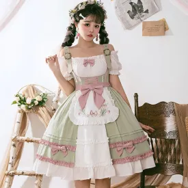 Amina Mints     Cutecore    Dress and Top Set with Optional Petticoat Skirt  Kawaii Academia Y2K Cottagecore Coquette Fairycore Dollette Princesscore Bottoms