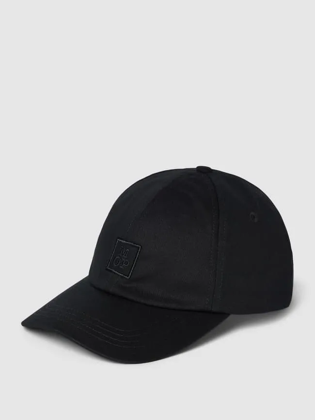 Baseball cap with sewn-on Marc O'Polo label, black