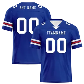 Custom Blue Classic Style Personalized Authentic Football Jersey FBJ02-bd0a70aa