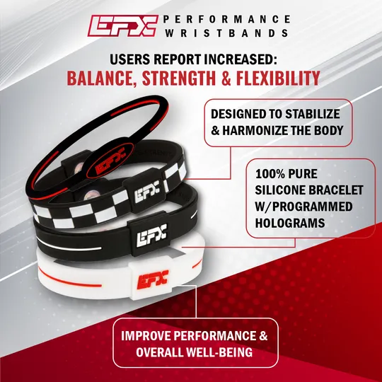 EFX PERFORMANCE Silicone Oval Wristband - Black / Yellow