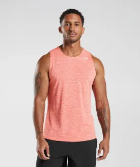 Gymshark Arrival Marl Tank - Orange/White Marl