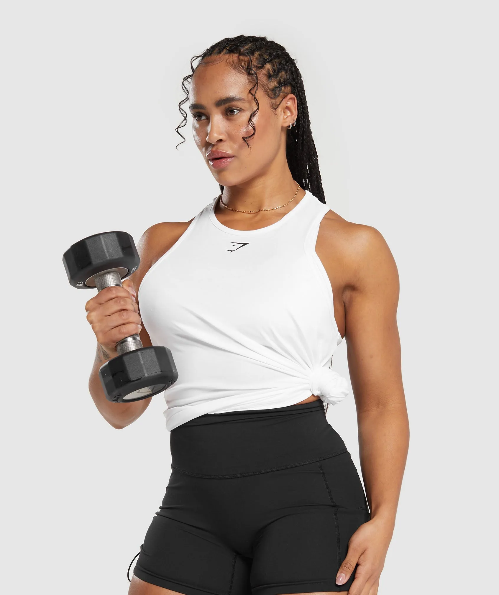 Gymshark Training Cotton Tank - White
