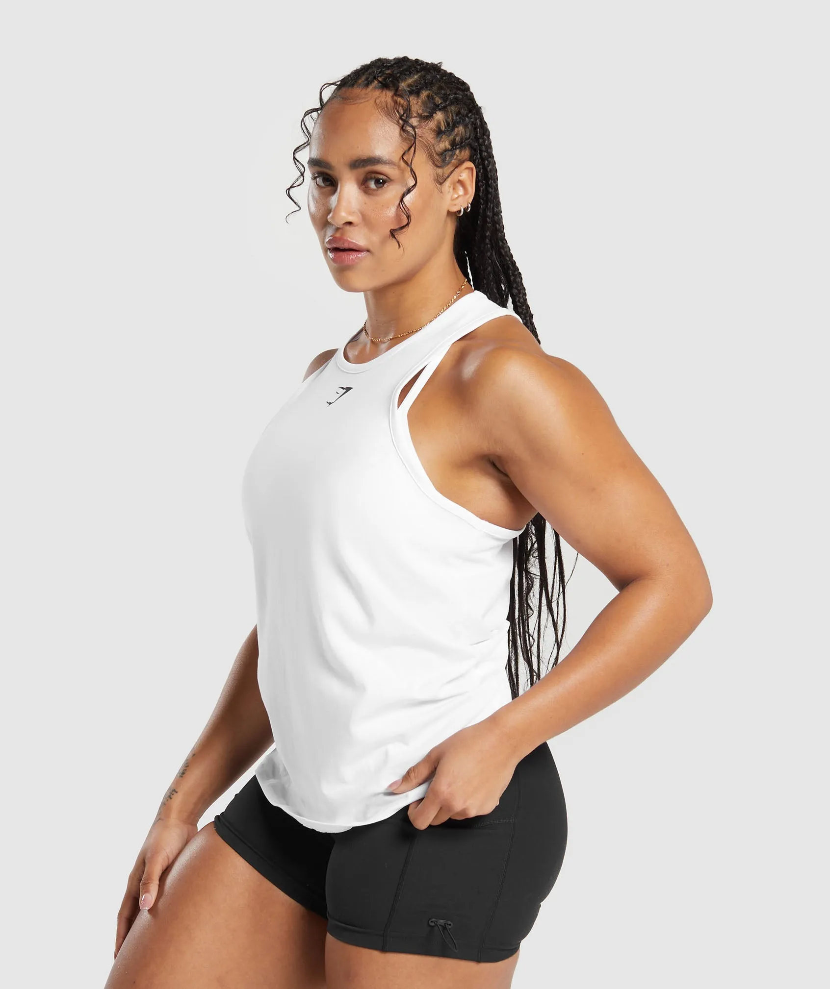 Gymshark Training Cotton Tank - White