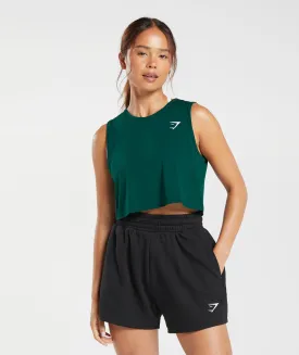 Gymshark Training Crop Tank - Forest Green