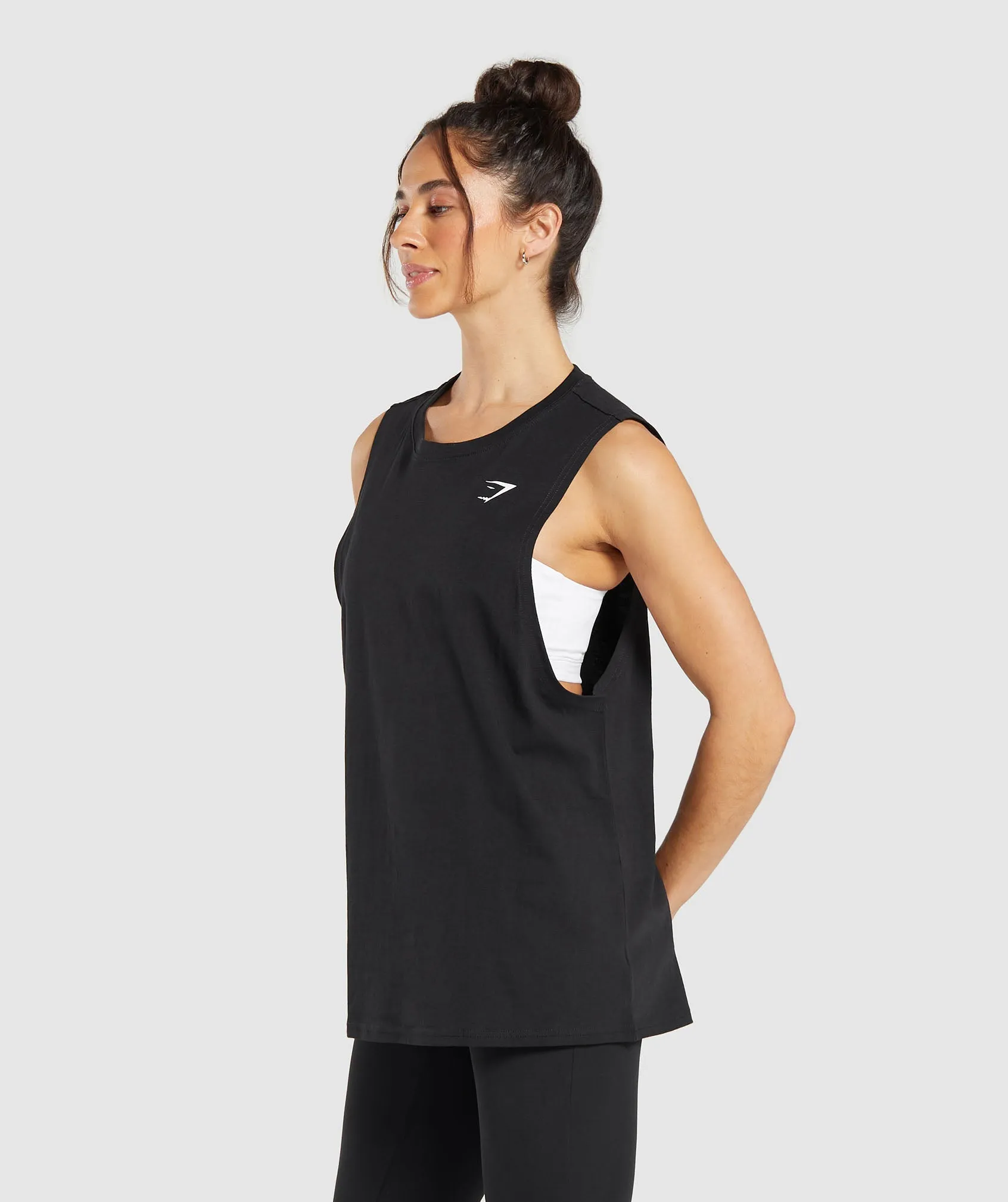 Gymshark Training Drop Arm Tank - Black