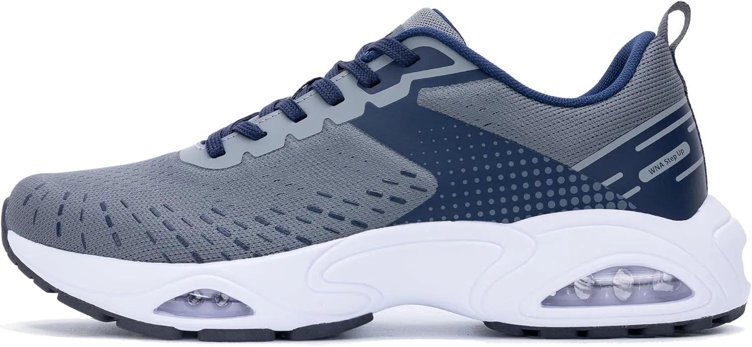 Quseek Mens Athletic Running Shoes Tennis Walking Sneakers Lightweight Breathable for Gym Jogging Sports US 7-13