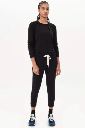 Splits59 Warm Up Long Sleeve Sweater in Black