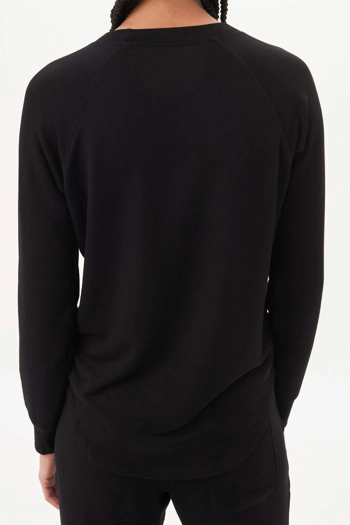 Splits59 Warm Up Long Sleeve Sweater in Black
