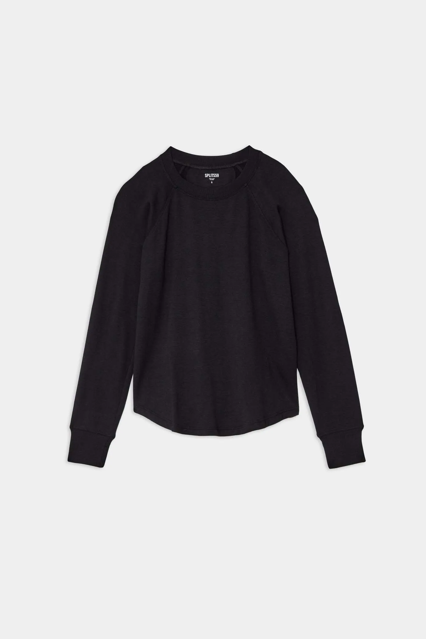Splits59 Warm Up Long Sleeve Sweater in Black