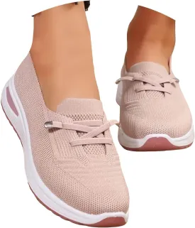 Women Comfy Orthopedic Walking Shoes, 2025 New Wide Width Orthopedic Shoes Non Slip Lightweight Breathable Slip On Arch Support Non-Slip Sneakers